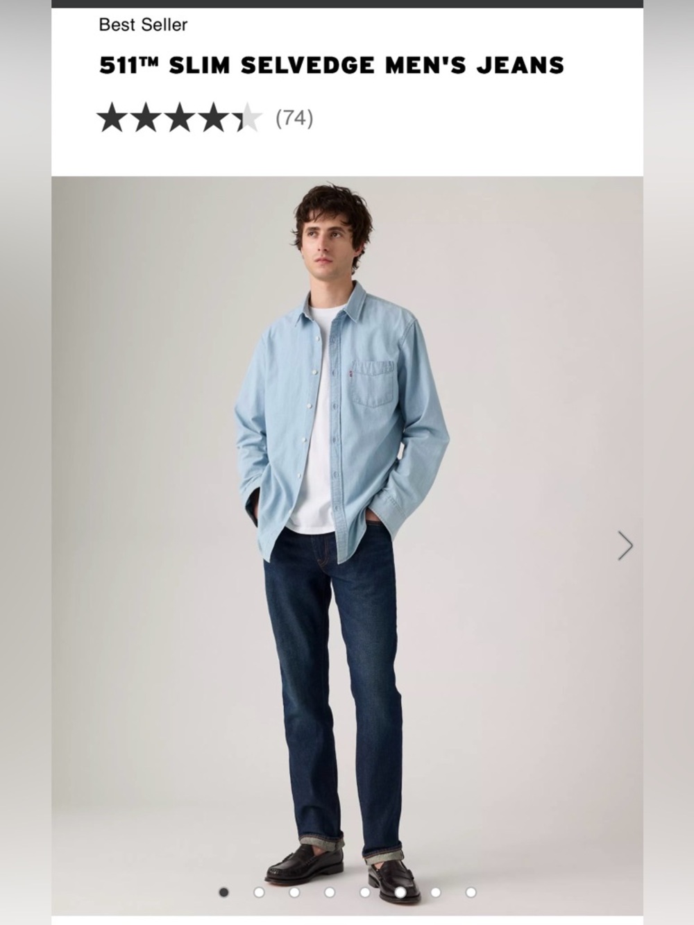 Levi's 511 Slim Blue Jeans